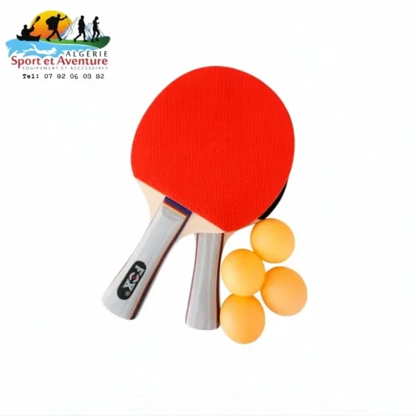 Raquette Ping Pong + 4 Balles FOX - 1