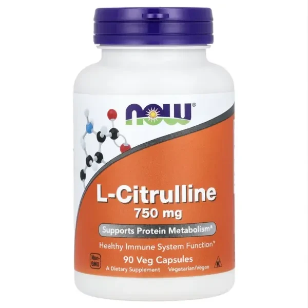 Now L citrulline 750mg 90caps veg - 1
