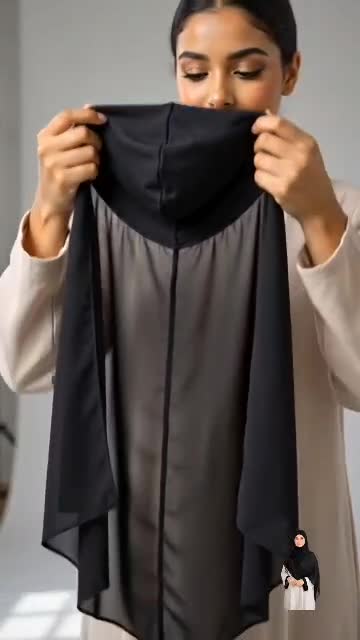 bonnet avec foulard attaché - 3