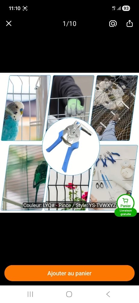 agrafe Omega pour volailles cage - 2