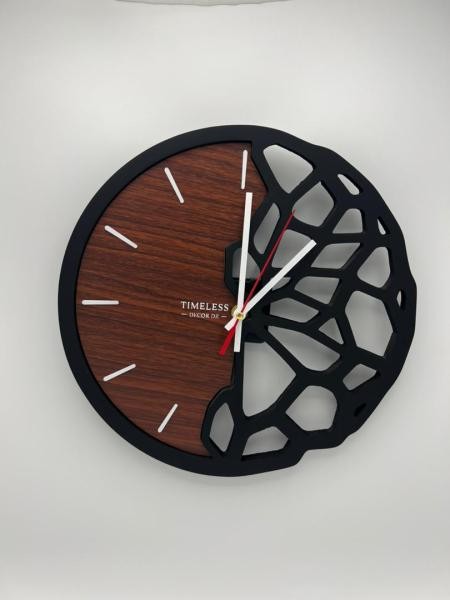 Horloge murale effet bois - 1