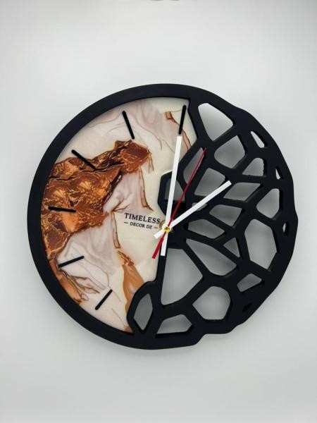 Horloge murale effet cuivrée - 1