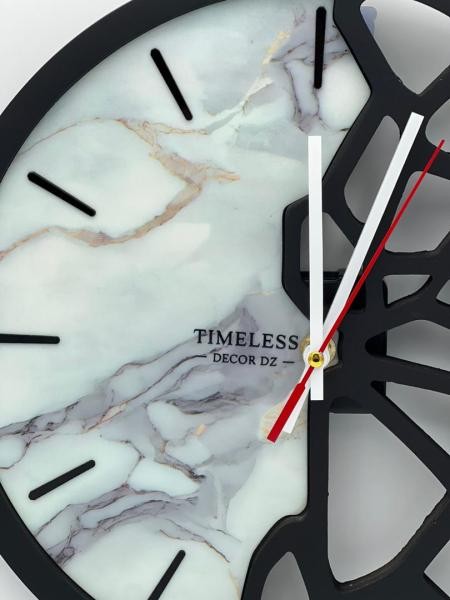 Horloge murale effet marbre - 2