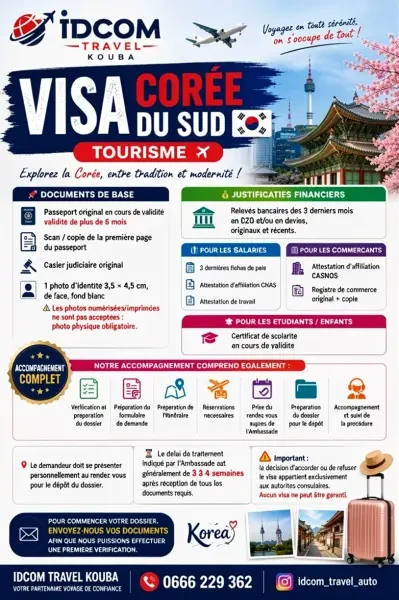 VISA CORÉE DU SUD C-3-9 TOURIST - 1