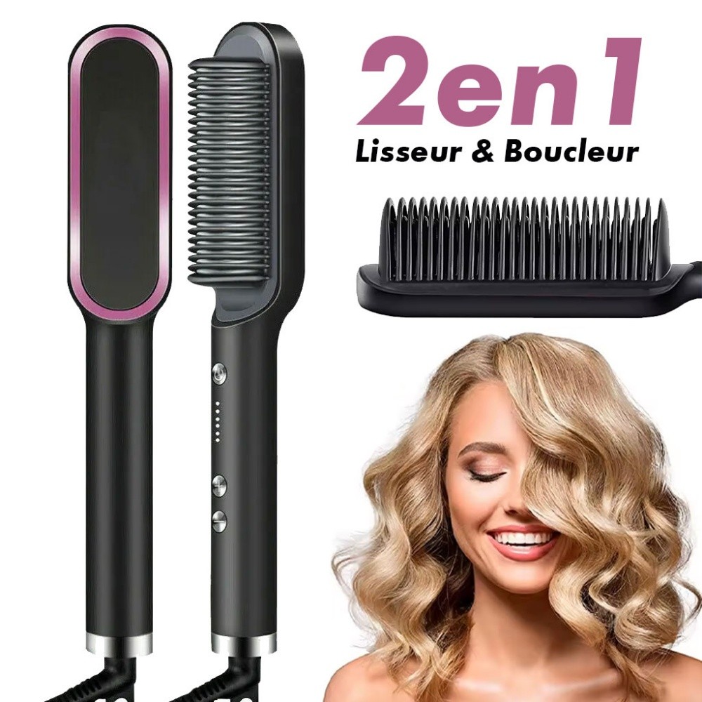 lot brosse a cheveux chauffante - 1