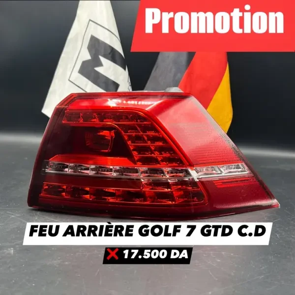 FEU ARRIÈRE GOLF 7 GTD (côté droi - 1
