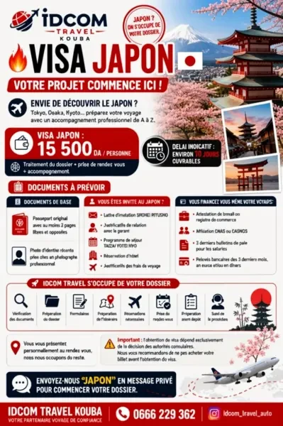 VISA JAPON 15 500 DA - 1