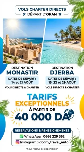 VOLS CHARTER DIRECTS AU DÉPART ' - 1