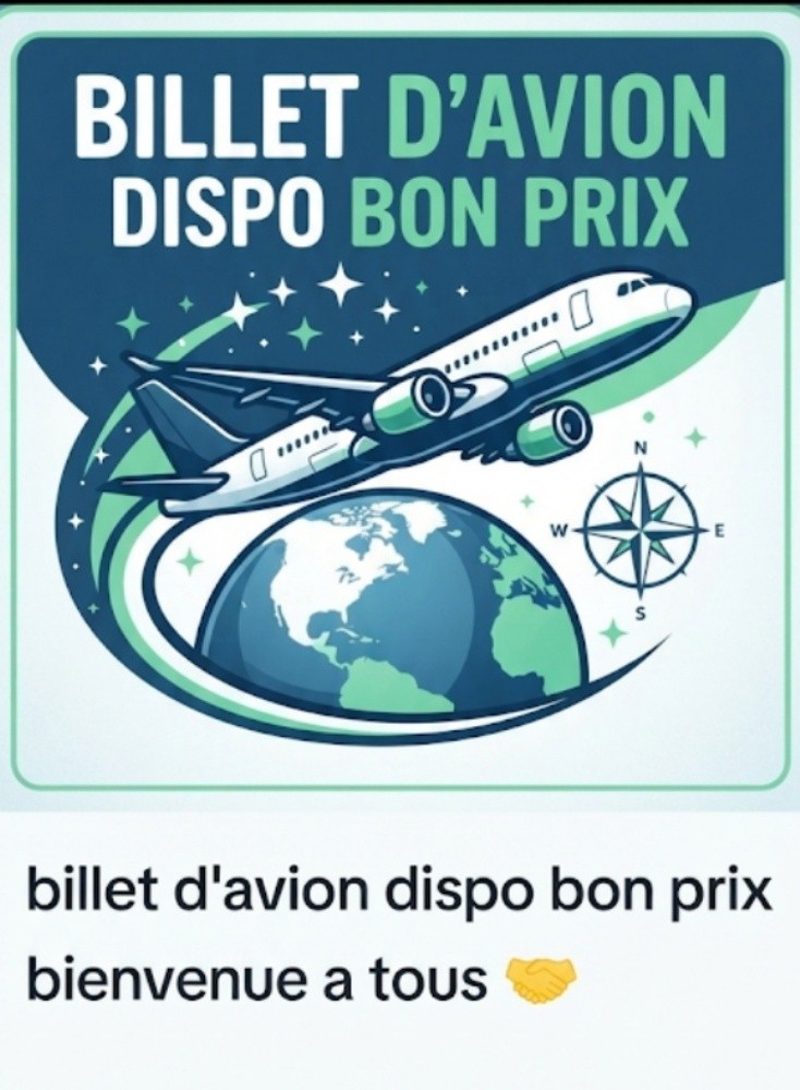 billet d'avion dispo bon prix - 1