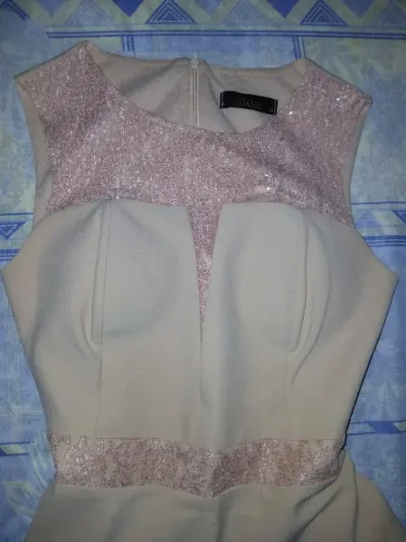 Robe Soirée Rose Pastel Neuf - 1