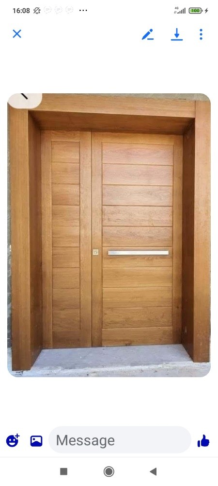 fabrication porte en bois  - 1