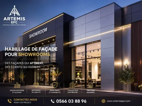 HABILLAGE DE FAÇADE POUR SHOWROOM - 1
