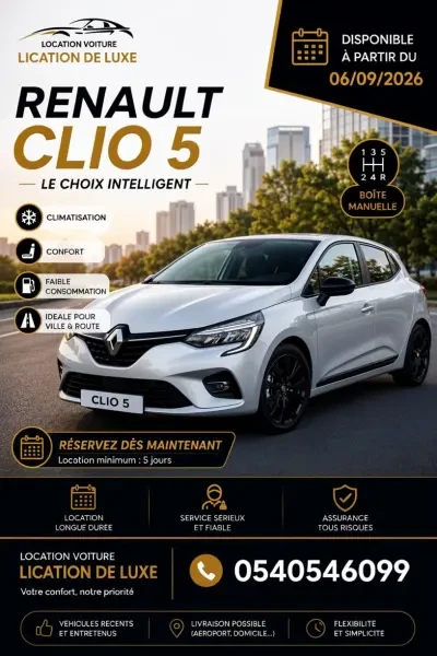location de voiture clio 5 - 2024 - 1