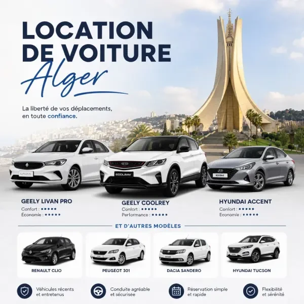 Location voiture Alger min une - 1