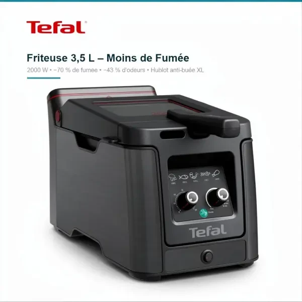 Friteuse à Huile 3,5 L 2000 W Moi - 1