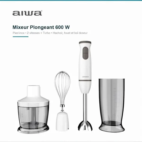 Mixeur Plongeant 600 W Set 4 Pièc - 1