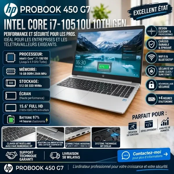 HP Probook 450 G7 i7-10510U - 1