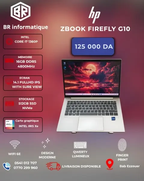 HP ZBOOK FIREFLY G10 I7 1370P 16G - 1