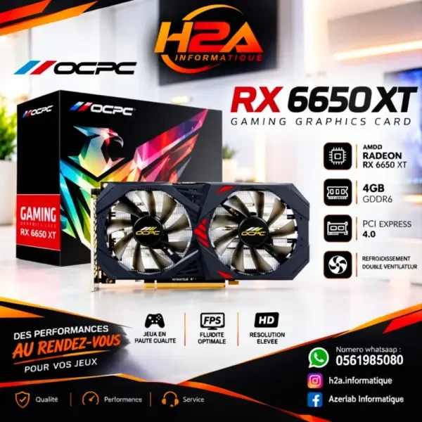 CARTE GRAPHIQUE OCPC RX 6650 XT 4 - 1