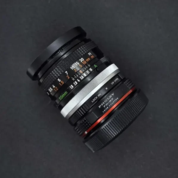 Canon FD 50mm 1.8 + Bague RF - 1
