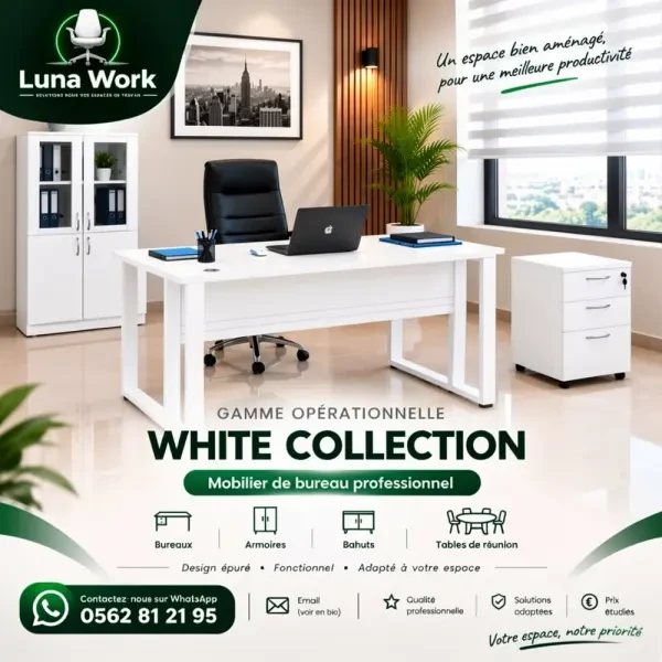 BUREAU BLANC PROFESSIONNEL - 1