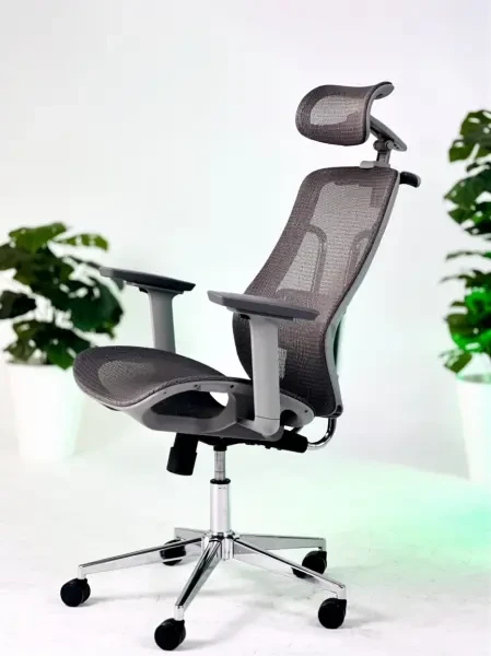 Chaise opérateur ALIGNA filet gri - 1