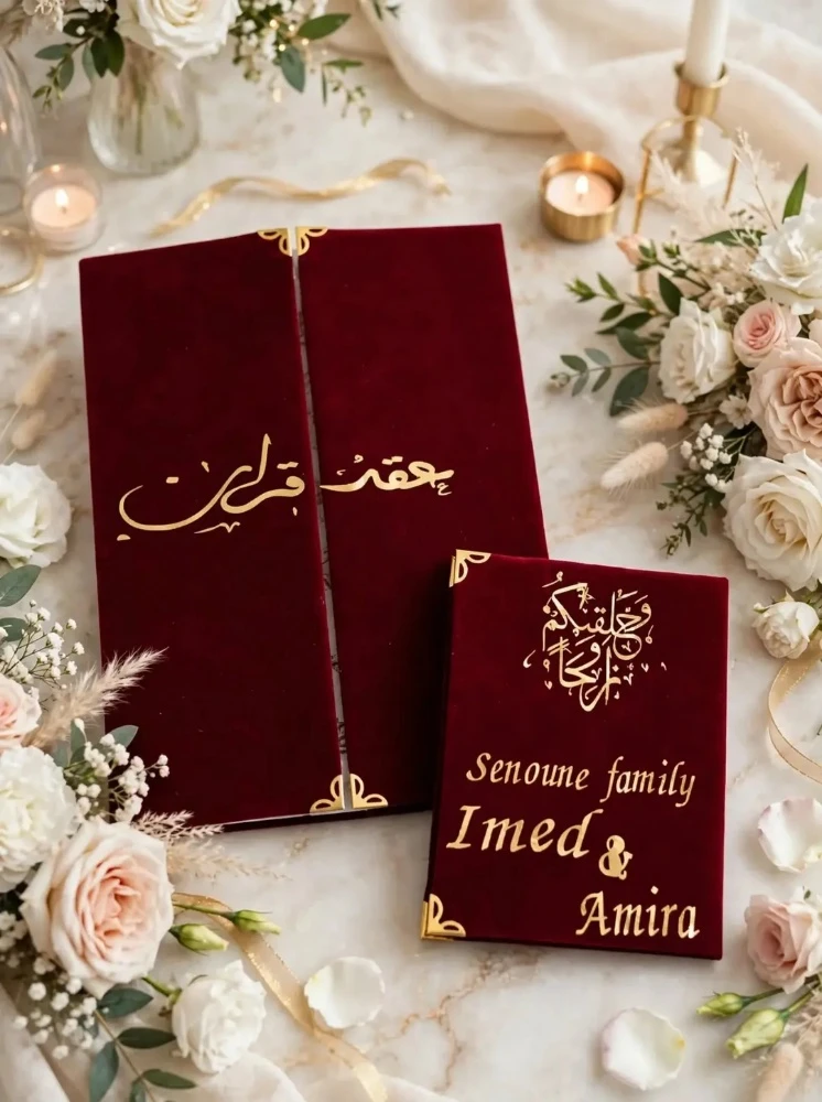 couverture de carnet de famille est carnet de l'acte de mariage - 2