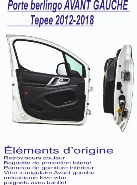 porte Avant gauche Berlingo 2012- - 1