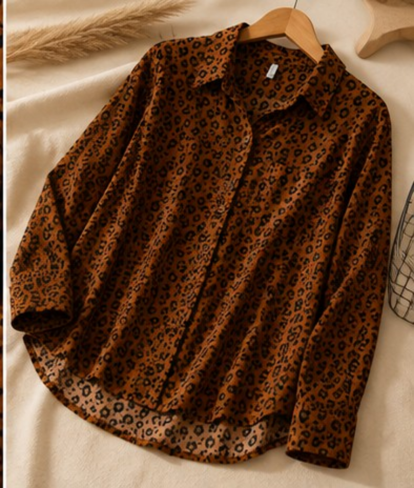 chemise marron pour femme - 3