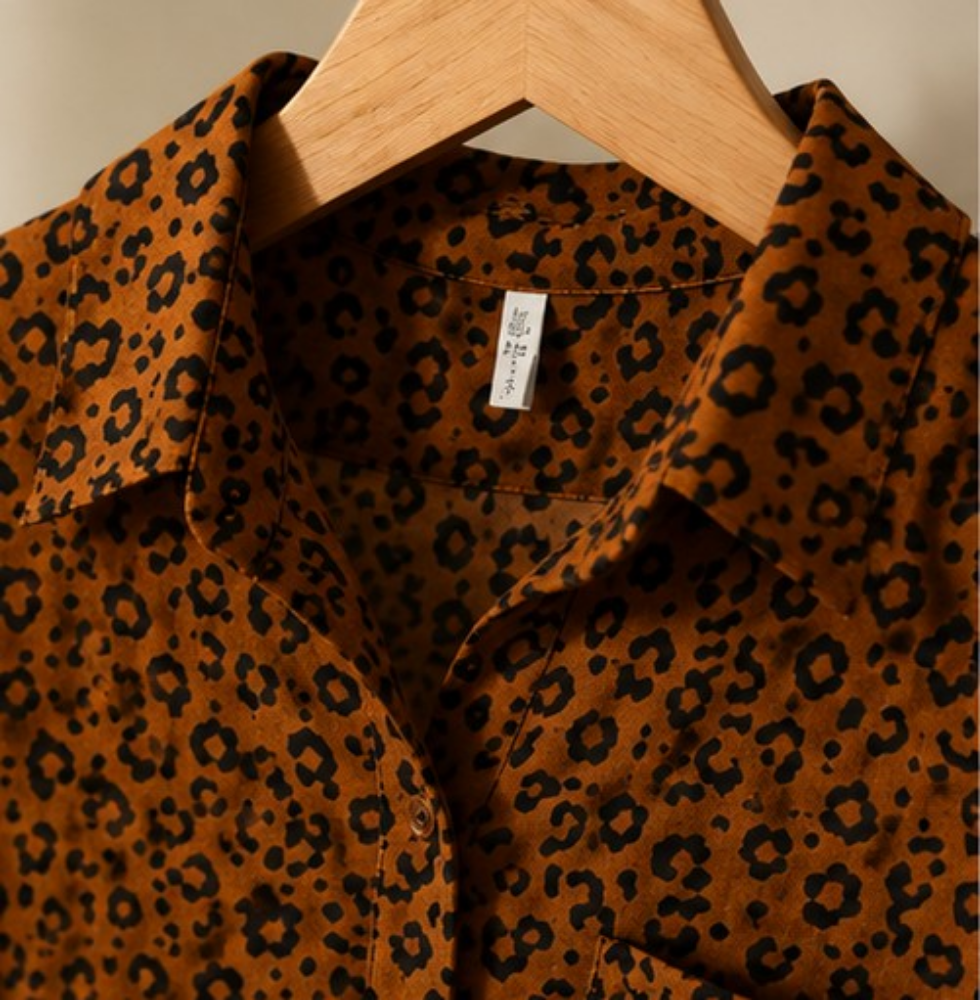 chemise marron pour femme - 4
