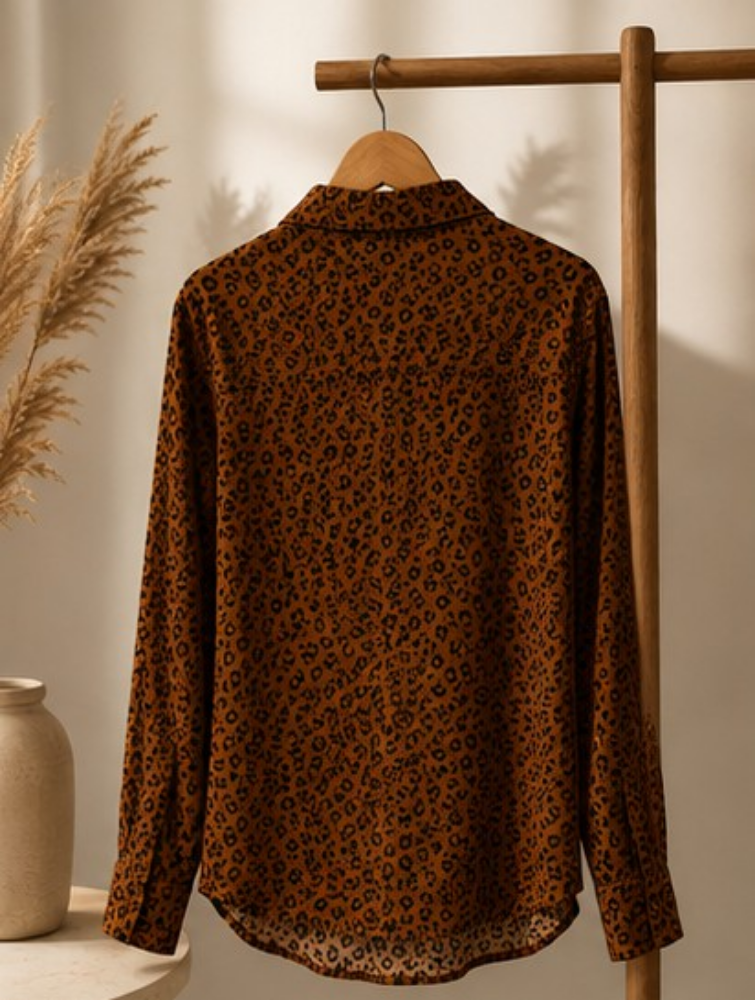 chemise marron pour femme - 2