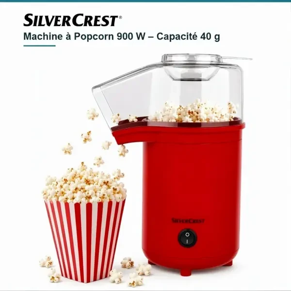 Machine à Popcorn 900 W Sans Huil - 1