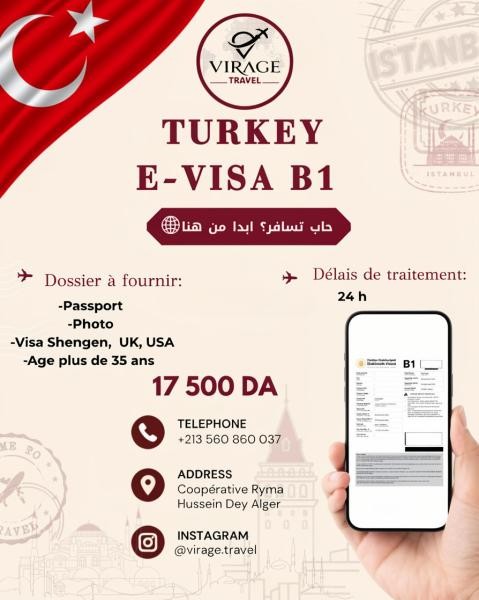 E visa turkey b1 - 1
