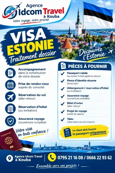 traitement dossier visa istonie - 1