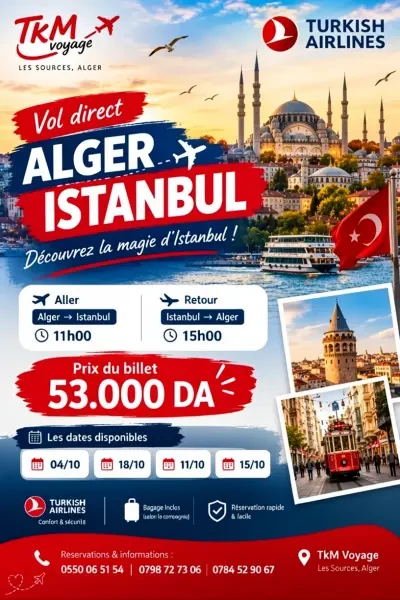 Billet Alger Istanbul - 1