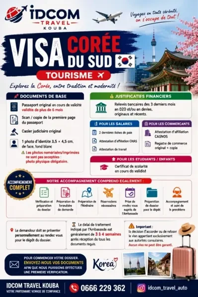 VISA CORÉE DU SUD C-3-9 TOURIST - 1