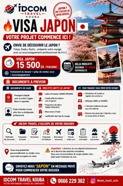VISA JAPON 15 500 DA - 1