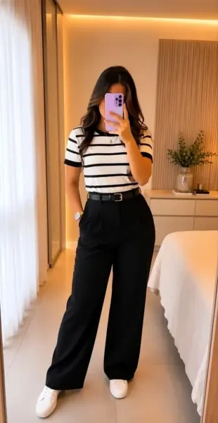 Et bleu nuitPantalon classique - 1