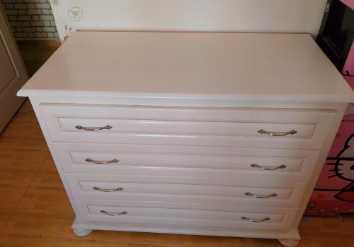 commode bois rouge