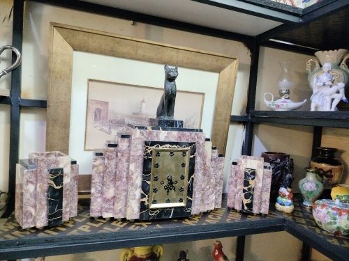 horloge Art déco en marbre
