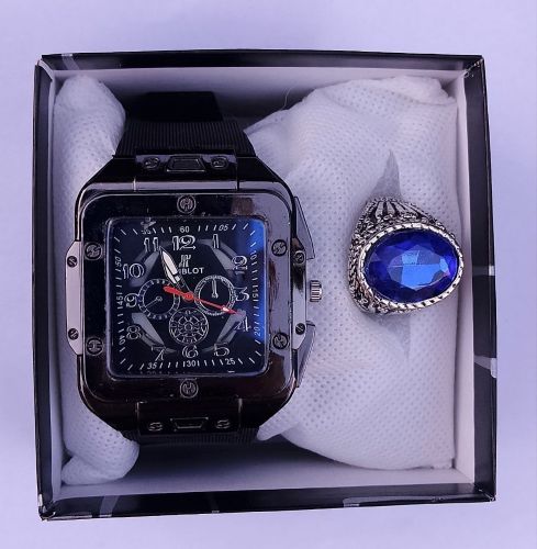 Montre et bague pour homme