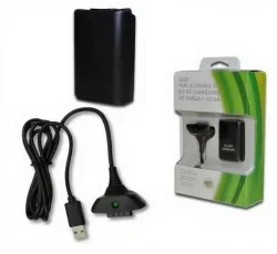KIT BATTERIE XBOX 360 + CABLE USB