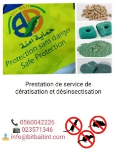 Prestation de service 2D; dératis