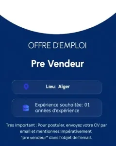Pre Vendeur