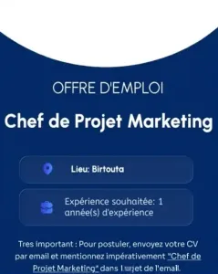 Chef de Projet Marketing
