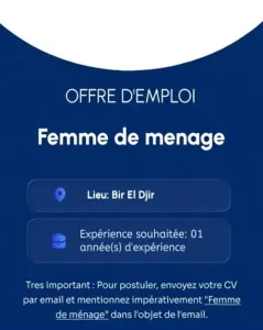 Femme de ménage