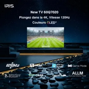 TV IRIS 60" Q7020 QLED+ GOOGLE TV