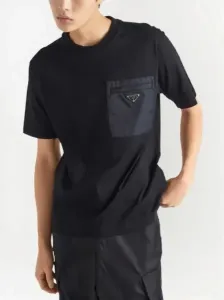 t-shirt Prada Re-Nylon à empiècem