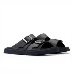 Clarks - Solsbury Strap Black Lea