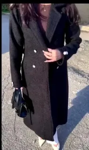 Manteau channel noir
